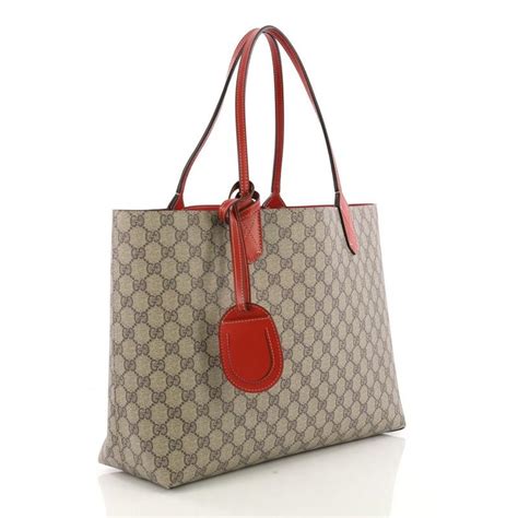 gucci reversible large gg tote bag brown